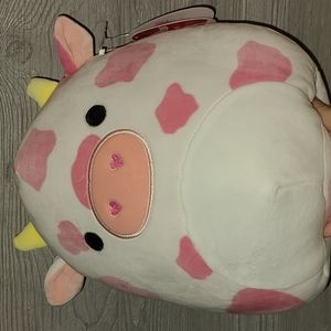 11" Squishmallow Evangelica pink Cow Valentine's Day KellyToys soft plush gift